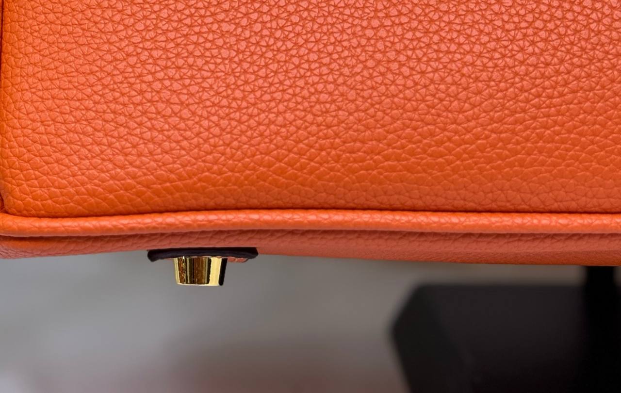 Hermes Birkin orange leather edition
