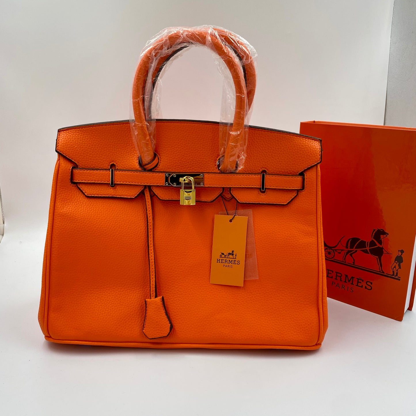 Hermes Birkin orange leather edition