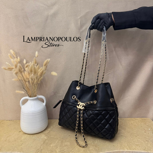 CHANEL DRAWSTRING SHOPPING block