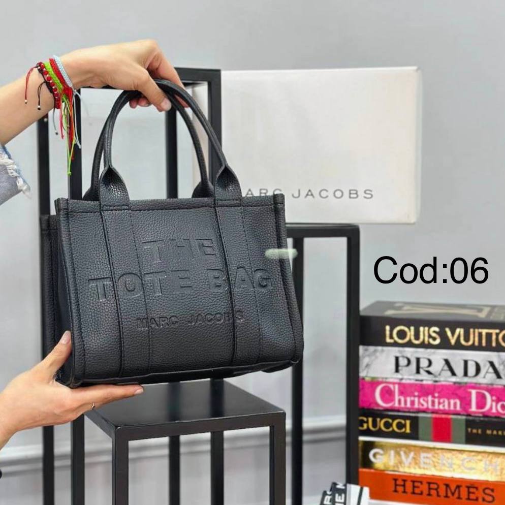 MARC JACOBS TOTEBAG BROWN BLACK(SMALL)